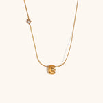 Sparkling Zircon Initial Necklace – Waterproof 18K Gold Plated Necklace | Ezra Gems