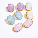 Pastel Candy Resin Stud Earrings – Waterproof 18K Gold Plated Earrings | Ezra Gems