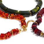 Amber Resin Bead Statement Necklace – Waterproof 18K Gold Plated Necklace | Ezra Gems