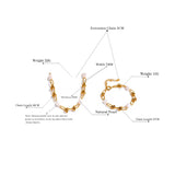 Natural Pearl Gold Knots Necklace and Bracelet Set