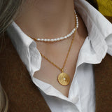 Star Glow Ray Pendant Necklace – Waterproof 18K Gold Plated Necklace | Ezra Gems