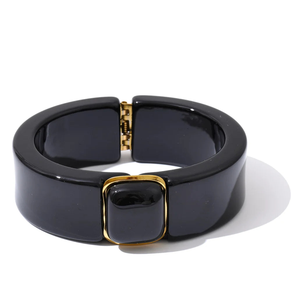 Acrylic Thick Bangle Bracelet