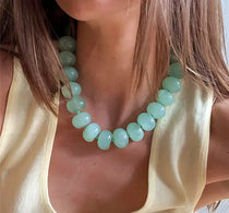 Dopamine Resin Bead Necklace – Waterproof 18K Gold Plated Necklace | Ezra Gems