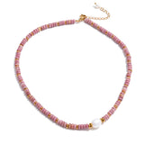 Natural Handmade Bead Chain Necklace