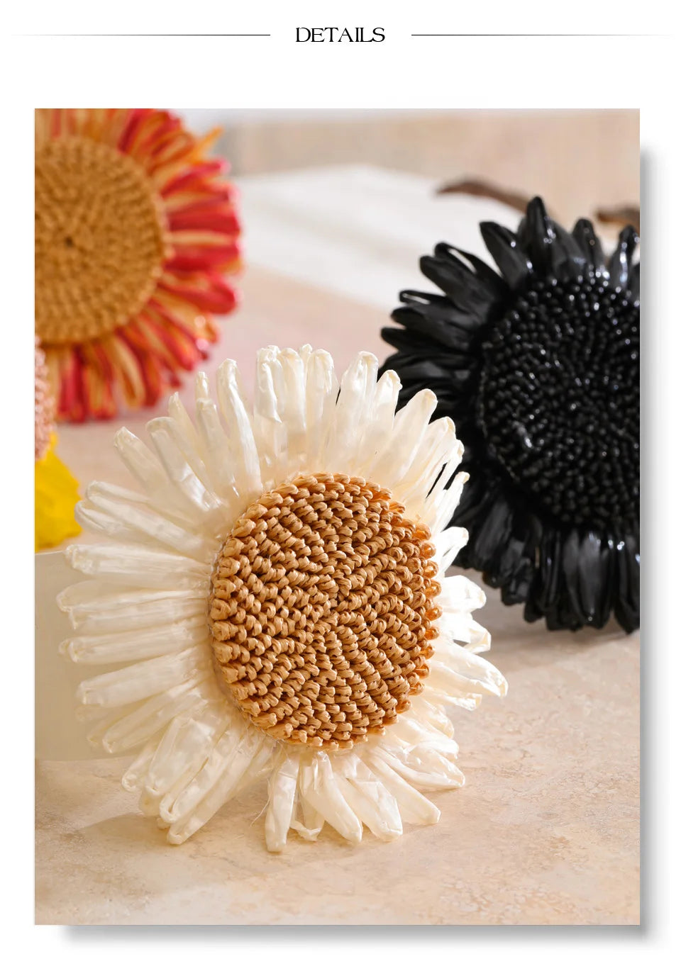 Sunflower Resin Cuff Bangle Bracelet – Waterproof 18K Gold Plated Bracelet | Ezra Gems