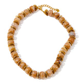 Resin Bead Spacer Chain Necklace – Waterproof 18K Gold Plated Necklace | Ezra Gems
