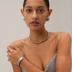 Minimalist Glossy Collar Necklace – Waterproof 18K Gold Plated Necklace | Ezra Gems