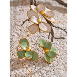 Flower Enamel Stud Earrings