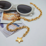Star Pendant Gold Necklace