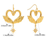 Swan Necklace and Earrings Set - Jewelry Sets