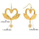 Swan Necklace and Earrings Set - Jewelry Sets