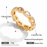 Zircon Sparkle Stackable Ring