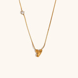 Sparkling Zircon Initial Necklace – Waterproof 18K Gold Plated Necklace | Ezra Gems