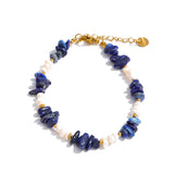Stone & Pearl Resin Bead Bracelet