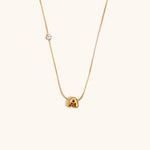 Sparkling Zircon Initial Necklace – Waterproof 18K Gold Plated Necklace | Ezra Gems