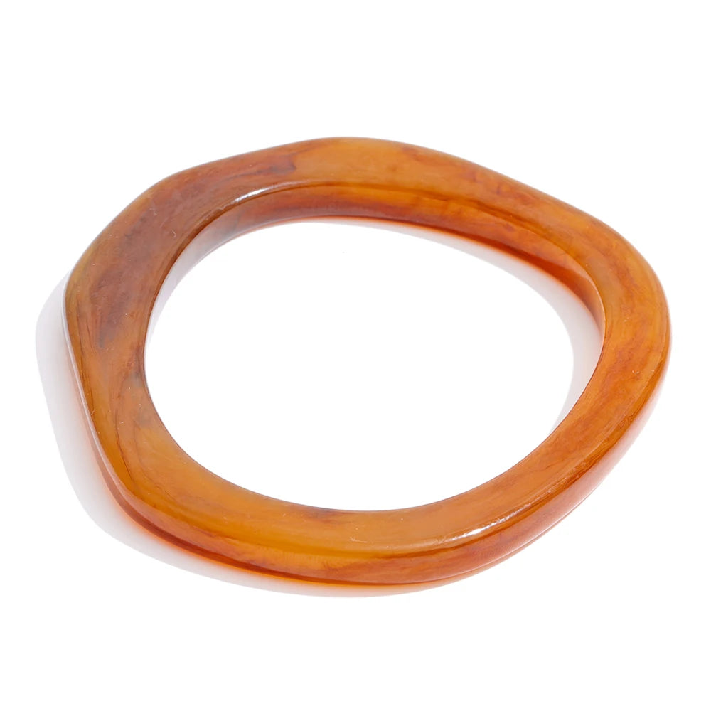 Candy Resin Y2K Bangle Bracelet – Waterproof 18K Gold Plated Bracelet | Ezra Gems