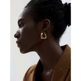 Round Chunky Hoop Earrings