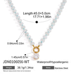 Candy Stone Beaded Zircon Pendant Necklace – Waterproof 18K Gold Plated Necklace | Ezra Gems