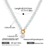 Candy Stone Beaded Zircon Pendant Necklace – Waterproof 18K Gold Plated Necklace | Ezra Gems