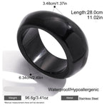 Chunky Geometric Resin Wide Bangle – Waterproof 18K Gold Plated Bracelet | Ezra Gems