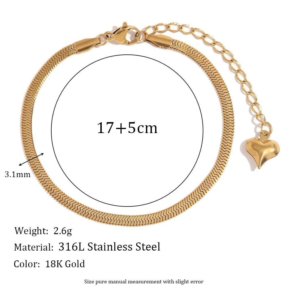 Classic Chain Link Bracelet – Waterproof 18K Gold Plated Bracelet | Ezra Gems
