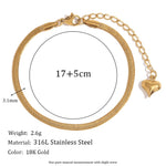 Classic Chain Link Bracelet – Waterproof 18K Gold Plated Bracelet | Ezra Gems