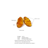 Resin Geometric Stud Earrings