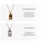Tarot Card Pendant Necklace – Waterproof 18K Gold Plated Necklace | Ezra Gems