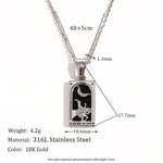 Tarot Card Pendant Necklace – Waterproof 18K Gold Plated Necklace | Ezra Gems