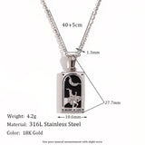 Tarot Card Pendant Necklace – Waterproof 18K Gold Plated Necklace | Ezra Gems