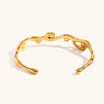 Branches Colored Zircon Bracelet – Waterproof 18K Gold Plated Bracelet | Ezra Gems