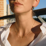 Dainty Crystal Charm Pendant Necklace