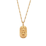 Constellation Square Pendant Necklace – Waterproof 18K Gold Plated Necklace | Ezra Gems