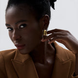Round Chunky Hoop Earrings