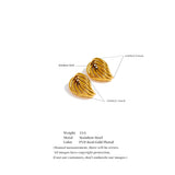Casting Geometric Stud Earrings