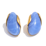 Resin Geometric Stud Earrings