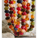 Colorful Resin Bead Chain Necklace – Waterproof 18K Gold Plated Necklace | Ezra Gems