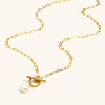Baroque Freshwater Pearl Pendant Necklace – Waterproof 18K Gold Plated Necklace | Ezra Gems
