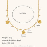 Butterfly Flower Pendant Necklace