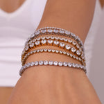 AAA Zircon Tennis Jewelry – Waterproof 18K Gold Plated Necklace and Bracelet | Ezra Gems