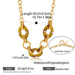 Vintage Resin Heart Pendant Necklace – Waterproof 18K Gold Plated Necklace | Ezra Gems