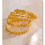 Ocean Charm Cuff Bracelet