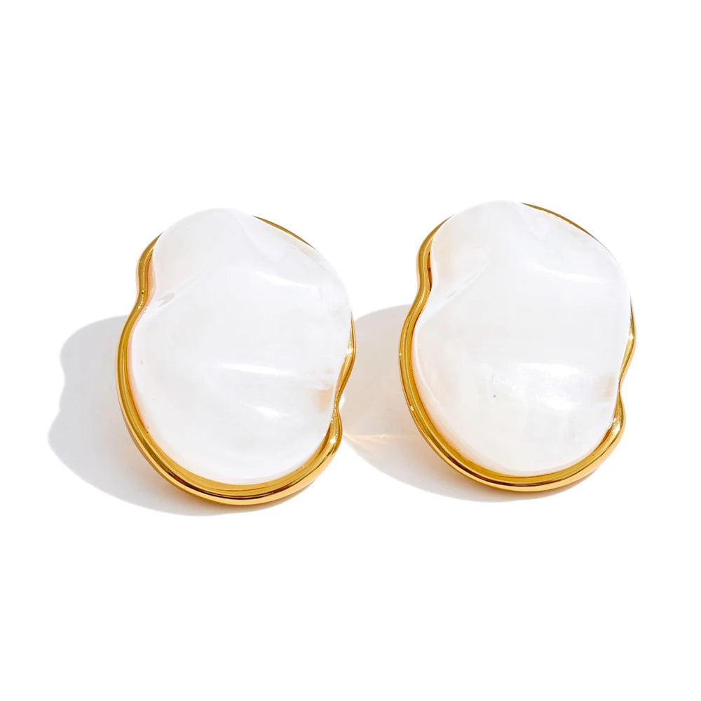 Pastel Candy Resin Stud Earrings – Waterproof 18K Gold Plated Earrings | Ezra Gems