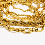 Classic Chain Link Bracelet – Waterproof 18K Gold Plated Bracelet | Ezra Gems