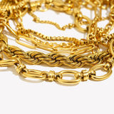 Classic Chain Link Bracelet – Waterproof 18K Gold Plated Bracelet | Ezra Gems