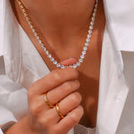 AAA Zircon Tennis Jewelry – Waterproof 18K Gold Plated Necklace and Bracelet | Ezra Gems