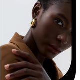 Round Chunky Hoop Earrings