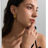 Casting Geometric Stud Earrings