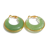 Acetate Chunky Hoop Earrings