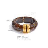 Resin Wide Statement Bangle